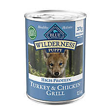 Blue Buffalo Wilderness High Protein Puppy Wet Dog Food - Grain Free, Pate, 12.5 oz