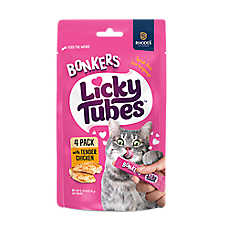 Bonkers&trade; Licky Tubes&trade; Lickable Cat Treat - 4 Ct
