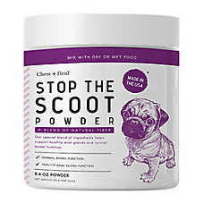Chew + Heal Dog Stop The Scoot Anal Gland Supplement Powder, Natural Fiber Blend, 5.4 oz, 14 oz