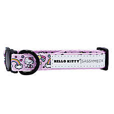 Sassy Meow Hello Kitty? Purple Neoprene Cat Collar