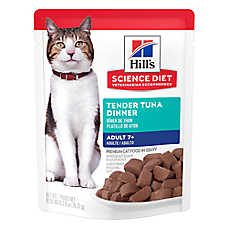 Hill's? Science Diet? Senior Wet Cat Food - Dinner, Pouch, 2.8 Oz