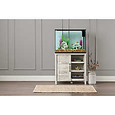 Top Fin? White Plank Aquarium Stand Fish Tank Stand - 20-37 Gallon
