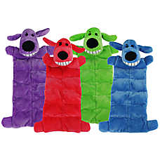 Multipet Loofa Squeaker Mat Soft Plush Dog Toy