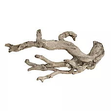 Top Fin® White Wash Wood Aquarium Ornament - Fish Tank Decor - Large