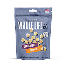 Whole Life? Crunchables Cunchy Cat Treats - Gut and Hairball Support, Chicken, 2 Oz