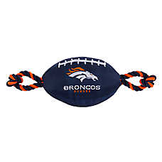 Denver Broncos Football Rope Dog Toy