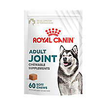 Royal Canin Adult Dog Hip & Joint Supplement with Green Lipped Mussel, Soft Chews, 60 count