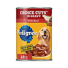 Pedigree? Choice Cuts In Gravy Adult Soft Wet Dog Food - With Beef, 22 oz. Can