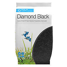 Aqua Natural Quartz Aquarium Gravel - Black Fish Tank Gravel