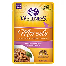 Wellness® Healthy Indulgence Adult Cat Wet Food - Grain Free, Natural, Morsels, 3 Oz