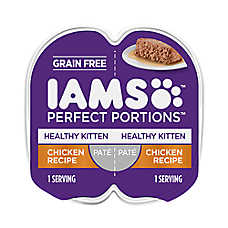 Iams Perfect Portions Healthy Kitten Wet Cat Food Grain Free Chicken Pat��