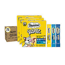 Temptations&trade; Lickable Puree Adult Cat Treats - Variety Pack Case, 30.3 Oz