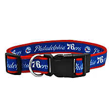 Pets First NBA 76ers Satin Dog Collar