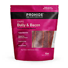 ProHide Highly Digestible Raw Hide Dog Chews - Bully & Bacon Chips