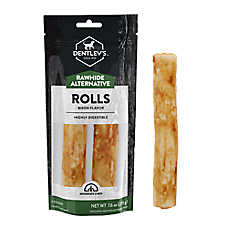 Dentley's? Rawhide-Free 7" Retriever Rolls Dog Chew - Bison, 2 Count