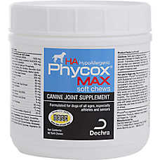 Dechra Phycox Dog MAX HypoAllergenic Hip & Joint Supplement with MSM, Soft Chews, 90 Count