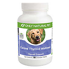 Only Natural Pet? Dog Canine Thyroid Wellness Supplement, Natural Turkey Flavor, 90 Count