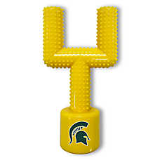Michigan State Hard Nylon Football Goal Post Dog Chew Toy