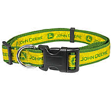Pets First John Deere Satin Dog Collar
