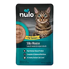 Nulo Senior Wet Cat Food - High-Protein, Silky Mousse, 2.8 Oz.