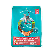 Purina ONE Tender Selects Natural Dry Cat Food - Salmon