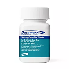 Deramaxx (Deracoxib) Chewable Tablets for Dogs - 12 mg, 25 mg, 75 mg & 100 mg - Avl. in 1, 30 & 90CT