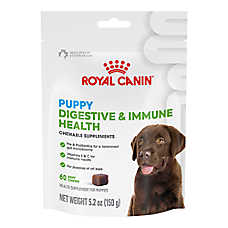 Royal Canin Dog Immunity & Digestive Soft Chew Puppy Supplement, Pre & Postbiotics. 60 Count