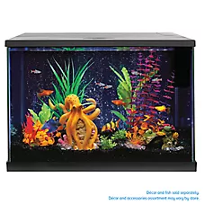 Top Fin® LED Bubble Wall Aquarium Kit - Fish Tank Starter Kit - 10-20 Gallon