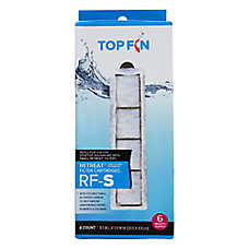 Top Fin? Retreat? RF-S Filter Cartridges - Fish Tank Filter Cartridges - 6 Count