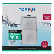 Top Fin? PF-S Silenstream Aquarium Filter Cartridges - Fish Tank Filter Cartridges - 3-12 Count