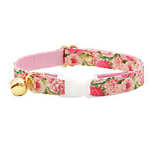 Made By Cleo? Pretty in Peony Pink Floral Breakaway Cat Collar