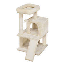 Yaheetech 36-in Multi-Level Cat Tree with 2 Condos and Scratching Board