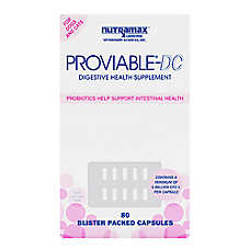 Nutramax Dog & Cat Proviable-DC Digestive Health Supplement, with Probiotics, 80 Capsules