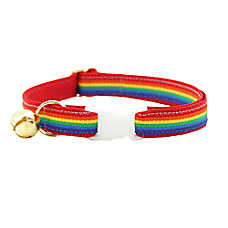 Made By Cleo? Retro Rainbow Pride Breakaway Cat Collar