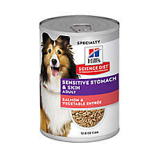 Hill's? Science Diet? Sensitive Stomach & Skin Adult Wet Dog Food - Salmon & Vegetable, 12.8 oz