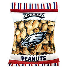 Pets First Philadelphia Eagles Plush Peanut Bag Dog Toy