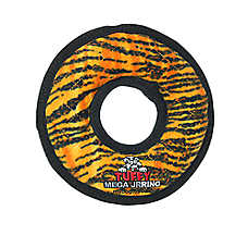 TUFFY? Mega JR Ring Tiger-Striped Dog Toy