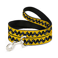 Buckle-Down Peanuts Charlie Brown Dog Leash, Yellow/Black