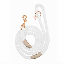 Sassy Woof Dove Dog Rope Leash: 5-ft long