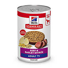 Hill's? Science Diet? 7+ Senior Wet Dog Food - Beef & Barley, 13 oz