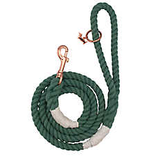 Sassy Woof Emerald Dog Rope Leash: 5-ft long
