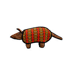 TUFFY? Desert Armadillo Dog Toy