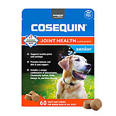 Nutramax? Cosequin? Senior Dog Joint Health Supplement with Glucosamine, Soft Chews, 60 Count