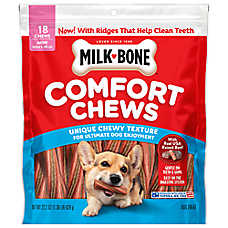 Milk-Bone Comfort Chews, Mini Adult Dog Chews With Unique Chewy Texture & Real Beef 22.2 OZ
