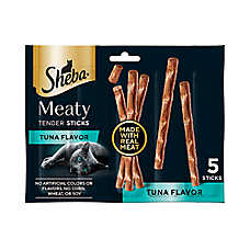 Sheba? Meaty Tender Sticks Adult Cat Treats - Soft & Savory, Tuna