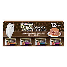 Fancy Feast? Savory Centers Adult Cat Wet Food - Pate & Gravy, Variety Pack, 3 Oz, 12 Count