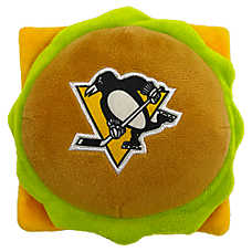 Pets First Pittsburgh Penguins Plush Hamburger Dog Toy