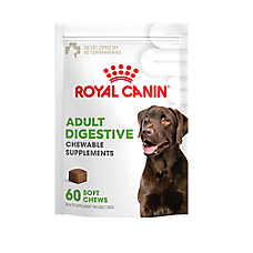 Royal Canin Adult Dog Digestive Supplement Soft Chews, Pre & Postbiotics, 60 Count