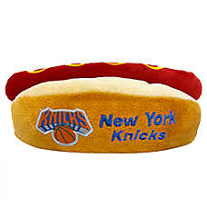 Pets First New York Knicks Plush Hot Dog Dog Toy