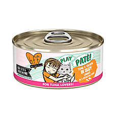 Weruva B.F.F. PLAY Pate! For Tuna Lovers Wet Cat Food - Pate in a Hydrating Puree, 5.5 OZ
